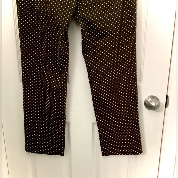 Chaps Brown and Cream Poke A Dot Pants - Picture 9 of 11